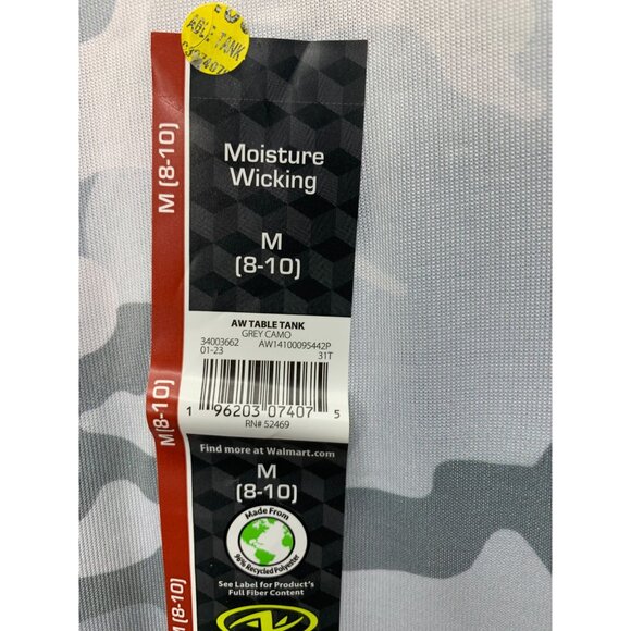 Athletic Works Womens Size M (8-10) Grey Camo Moisture-Wicking Tank Top - Picture 2 of 6